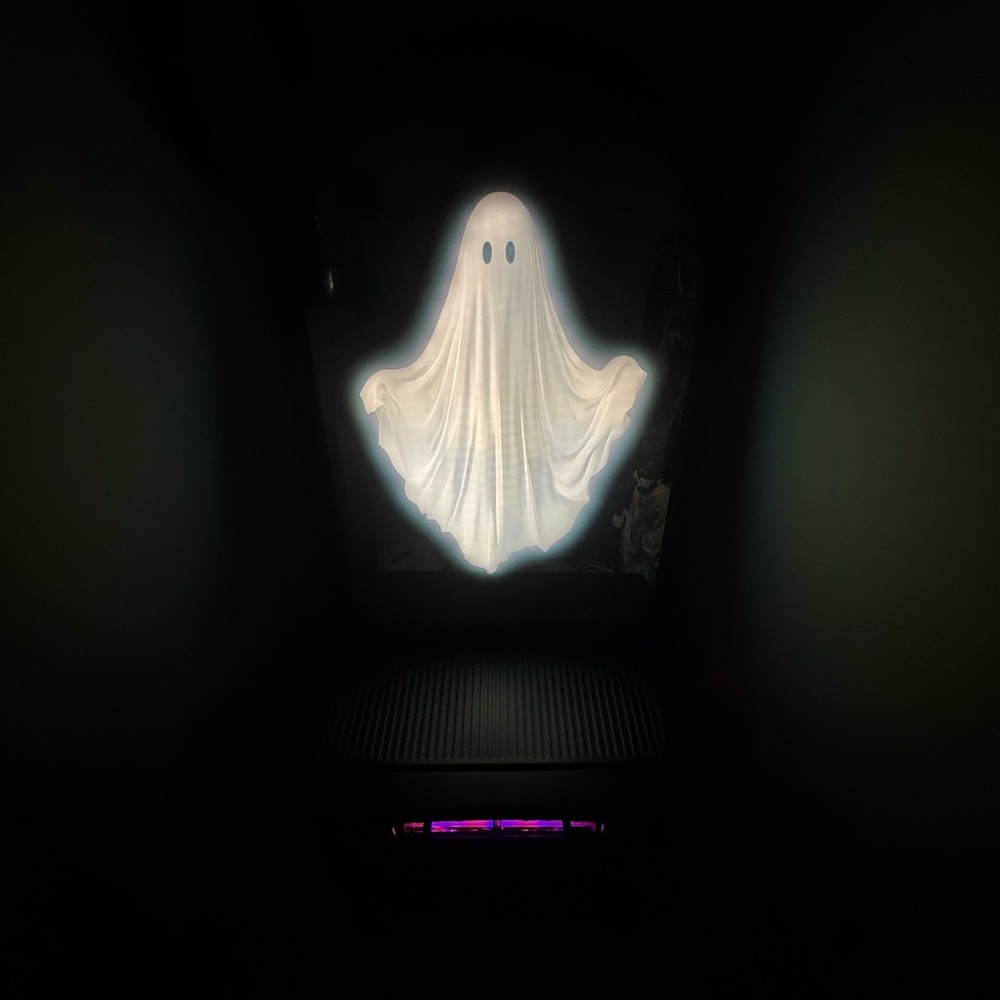 Glowing Ghost Light Mirror